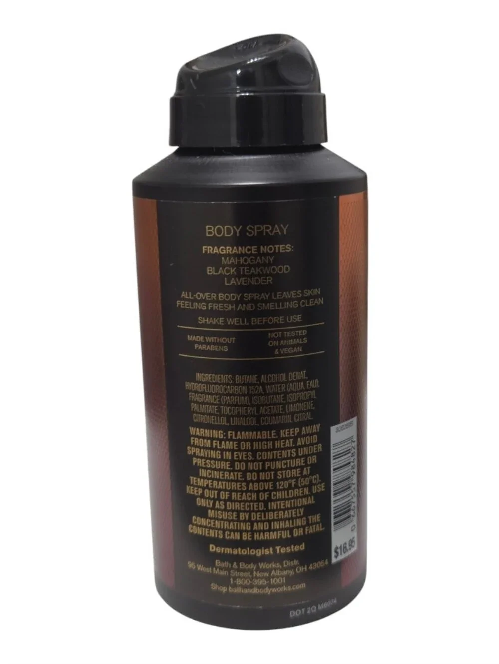 Bath & Body Works Men's Mahogany Teakwood Body Spray